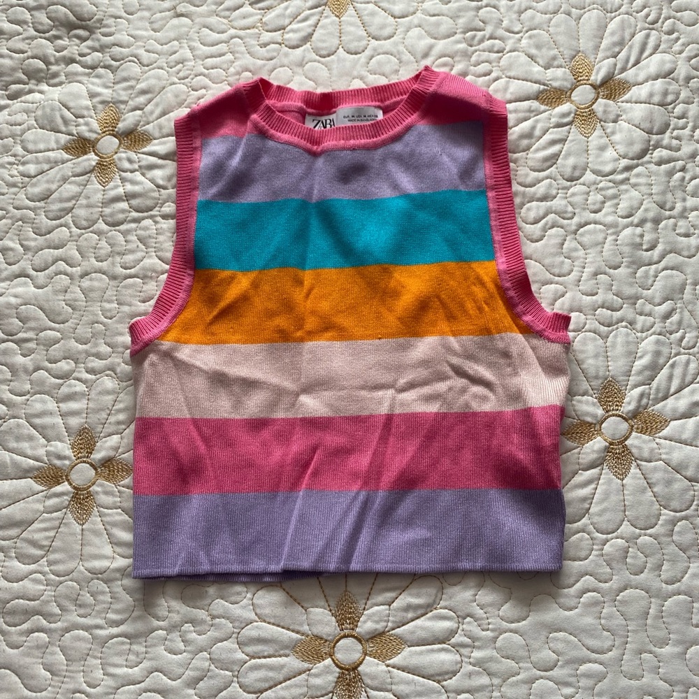 Meshed crop top from Zara